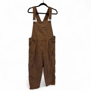 Jillian Harris Brown Indie Granola Corduroy Overalls